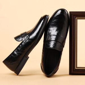 Alternative view of Genuine leather soft sole breathable loafer NFER44