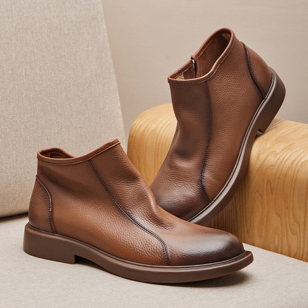 British style mid-cut chelsea boots NFE583