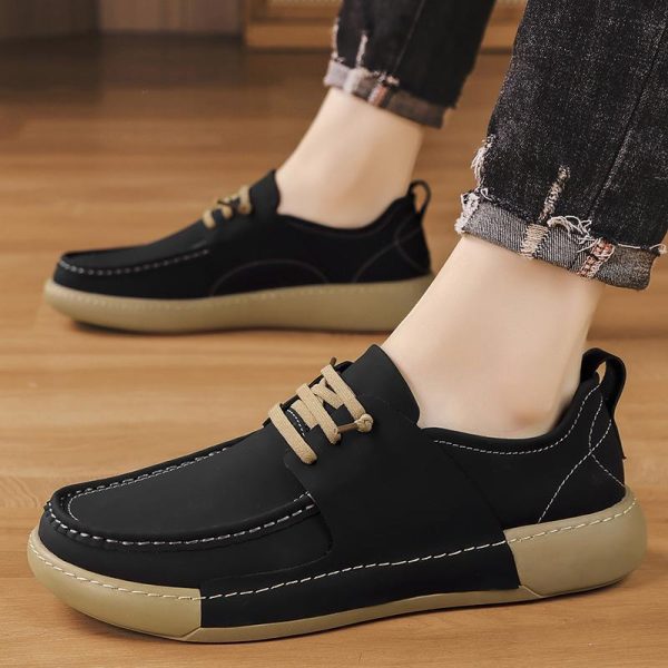 Genuine leather breathable casual shoes NFE536