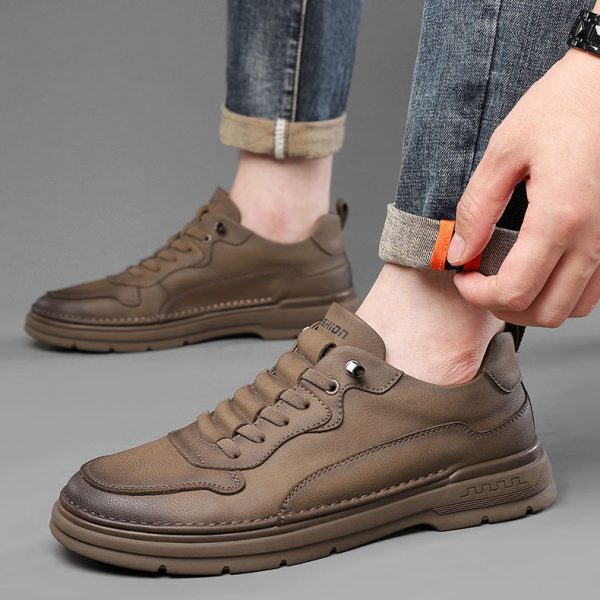 Genuine leatherre bathable casual shoes NFE580