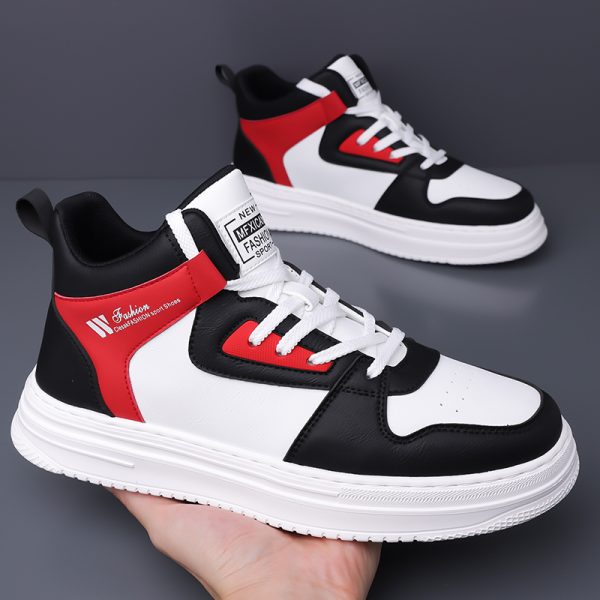 High-top leather breathable sneakers NFE1202