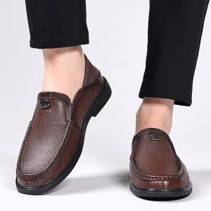 Alternative view of Genuine leather slip-on shoes NFES182