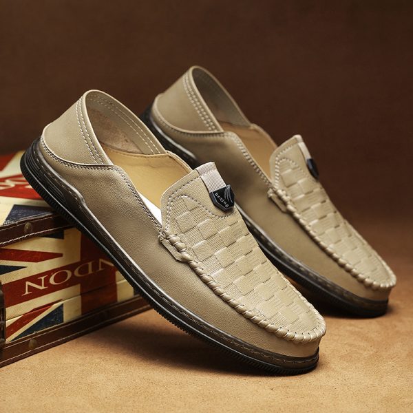 Genuine leather breathable casual loafer NFE520