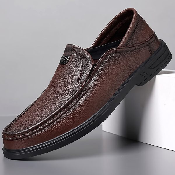 Genuine leather slip-on shoes NFE807