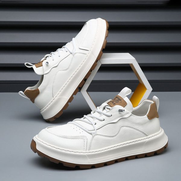 Genuine leather breathable casual shoes NFE859