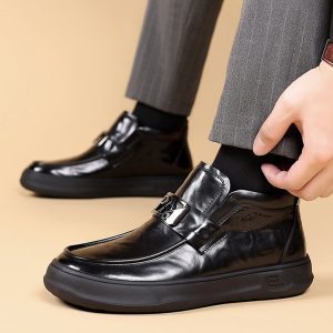 Alternative view of Genuine leather business casual shoes NFS77