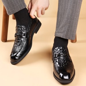 Geunine leather breathable formal shoes NFER714