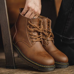 Genuine leather high top martin boots NFE815