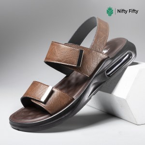 Alternative view of Genuine Leather Beach Men's Sandals NFE1587