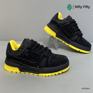 Alternative view of Korean Trendy Rhinestone Sneakers NFE1604