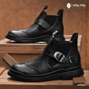 Genuine Leather Motorcycle Martin Boots NFE824