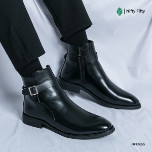 Alternative view of British Style Leather Chelsea boot NFE1655