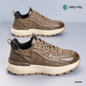 Genuine Leather Retro Casual Shoe NFE987