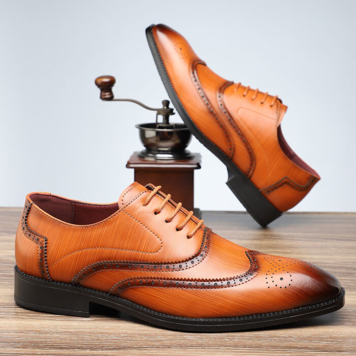 Oxford slip-on leather formal shoes NFER1473