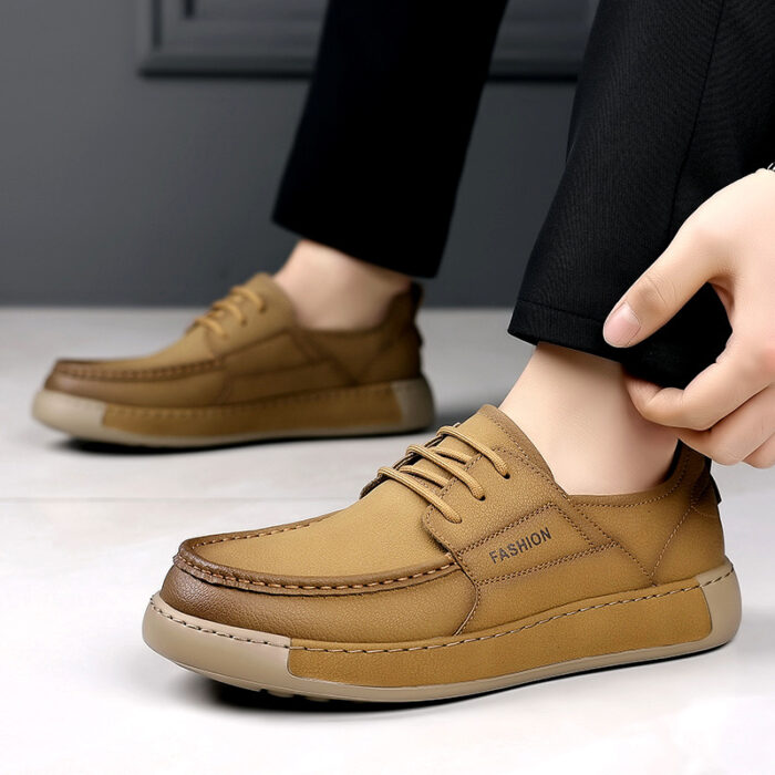 British style lace-up thick sole casual shoes NFER1471