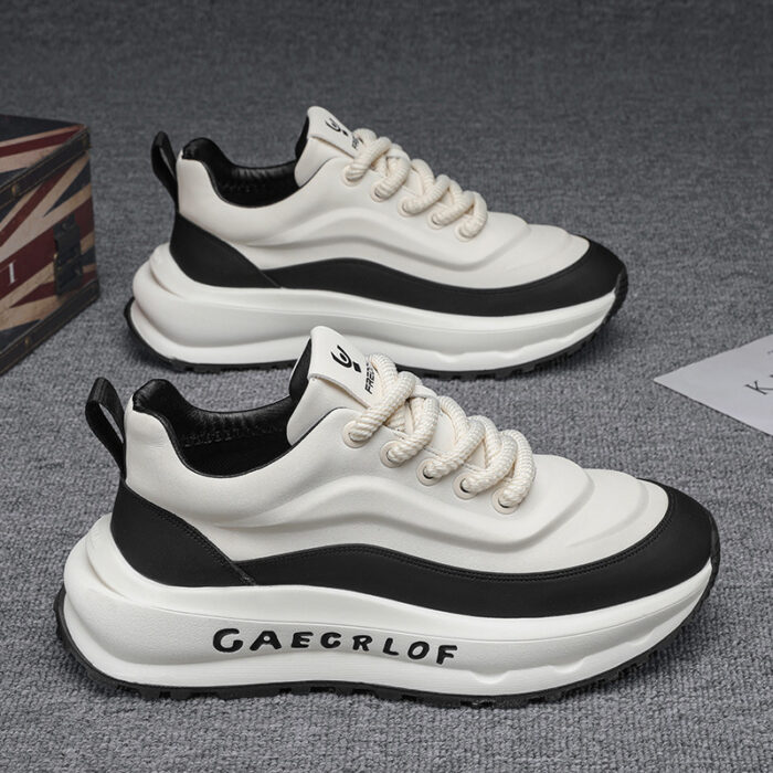 Thick-soled height-enhancing casual sneakers NFES167