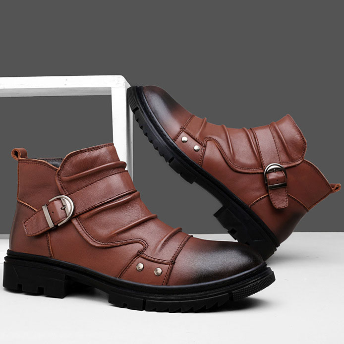 Genuine Leather Chelsea Boots NFER835