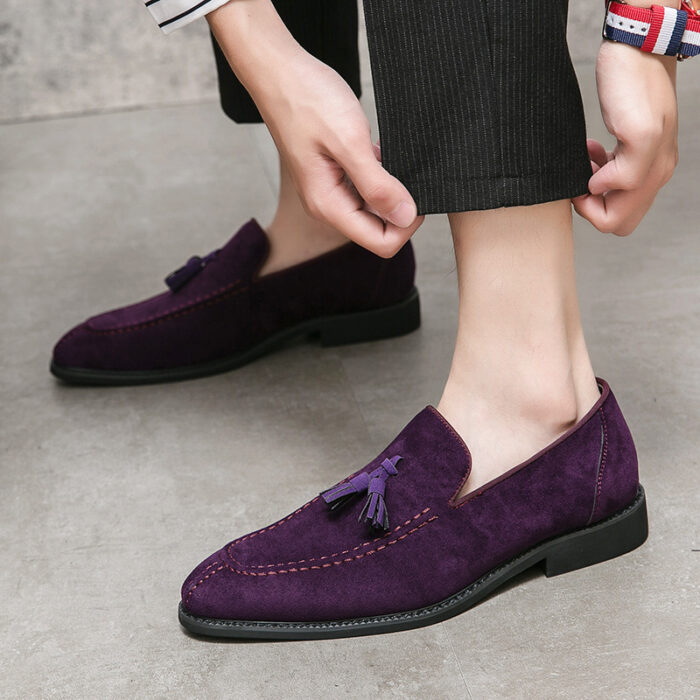 Business slip on leather formal shoes NFER1465