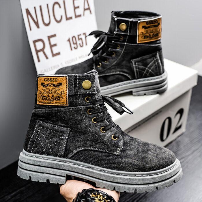 Versatile Denim Martin Boots NFER1653