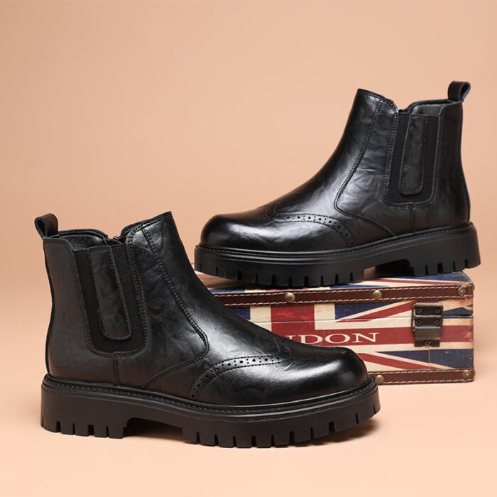 Genuine Leather Mid-top Martin Boot NFER1638