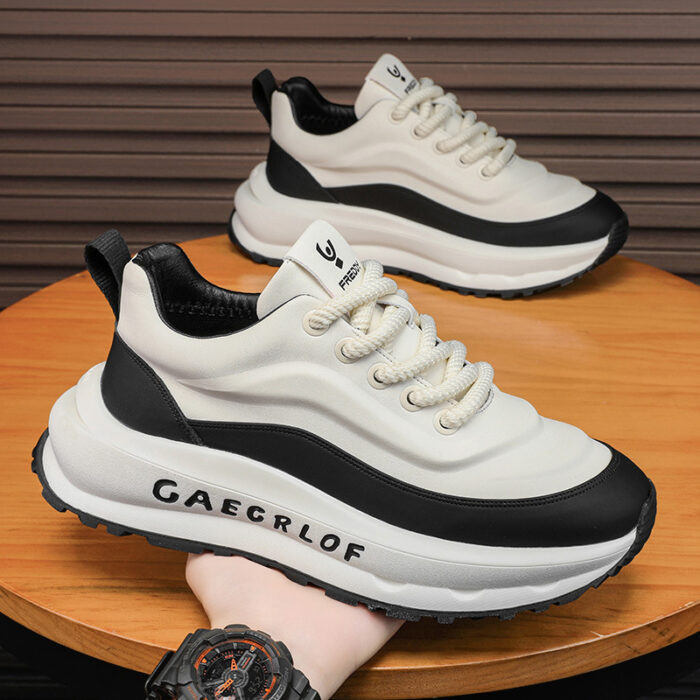 Thick-soled height-enhancing casual sneakers NFES167