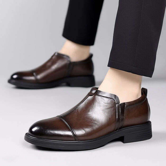 Geunine leather british formal shoes NFS129