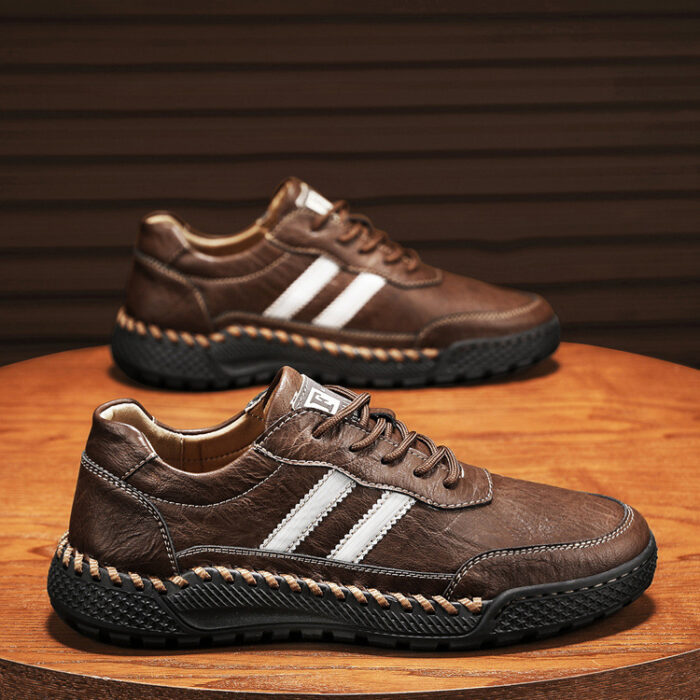 Fashionable men’s leather casual shoes NFER51