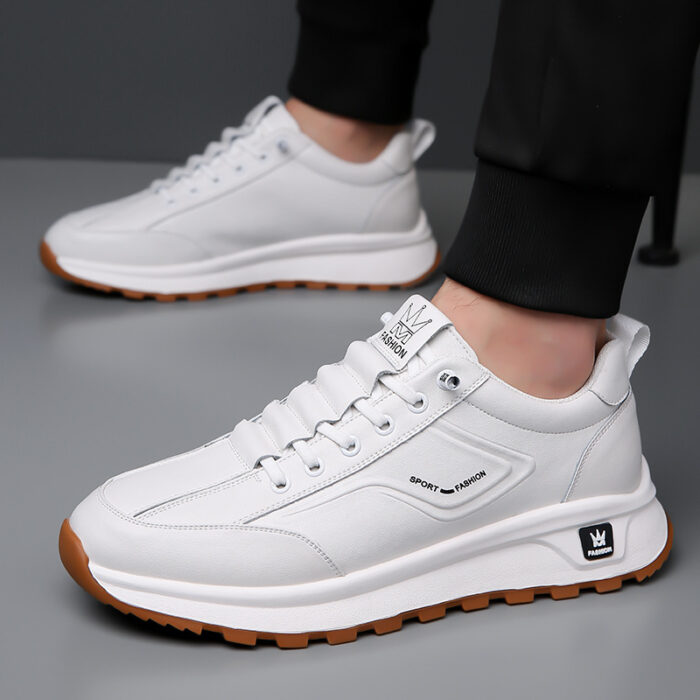 Round head cotton leather casual shoes NFES162