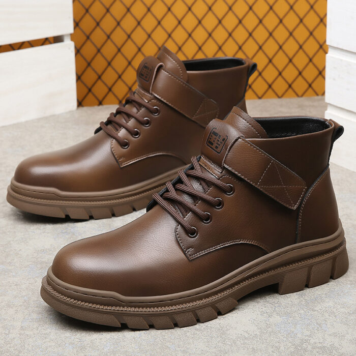 Genuine leather retro high top martin boots NFER62