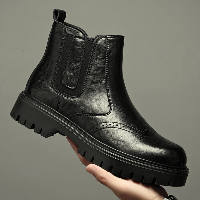 Genuine Leather Mid-top Martin Boot NFER1638