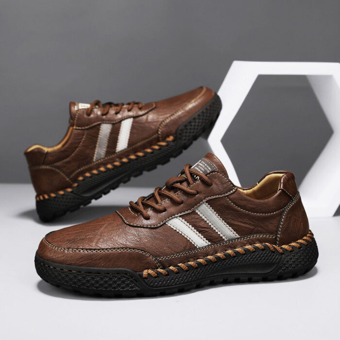 Fashionable men’s leather casual shoes NFER51