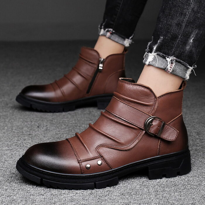 Genuine Leather Chelsea Boots NFER835