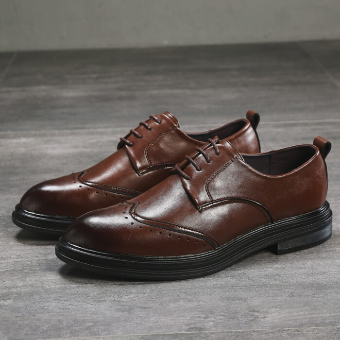 Low Top Pointed Business Leather Shoes NFEN19