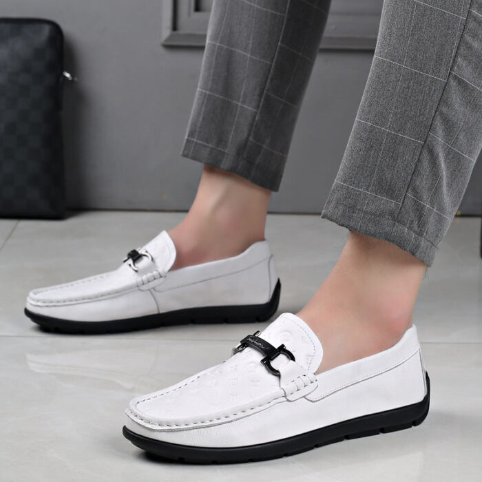 Genuine leather breathable casual loafer NFS170