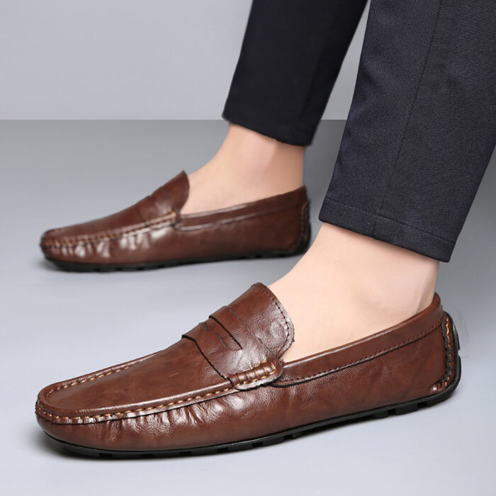 Genuine Leather Soft Sole Loafer NFEN08