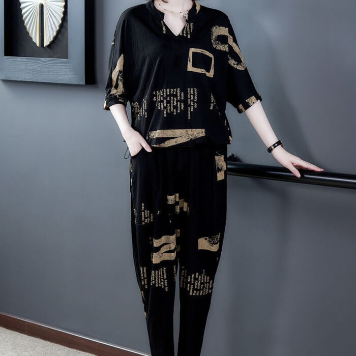 Mid-Sleeve Two-Piece Set SV15