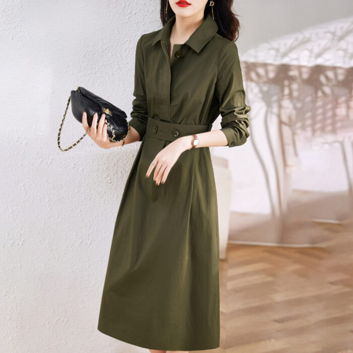 Elegant and Slimming Casual Long-Sleeved Dress SV22