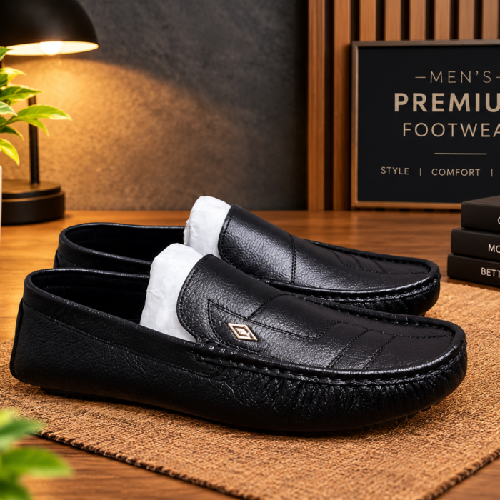 First Layer Cowhide Slip-on Shoes NFER148