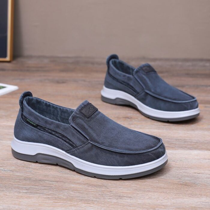 Autumn Breathable Slip-on Casual Denim Shoes Soft Sole Non-slip Casual Shoes NFER117