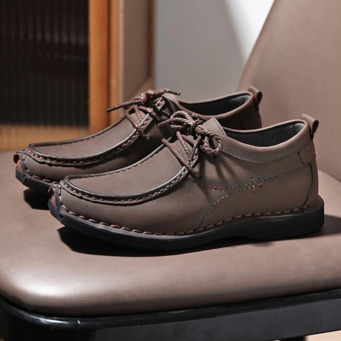 with Increased Height Inside, High-Top Fashionable Work Shoes NFER123
