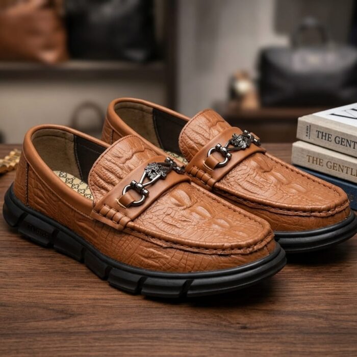 First-Layer Cowhide Non-Slip Comfortable and Breathable Beanie Shoes NFER127